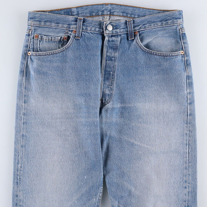 90'S Levi's Straight Denim Pants, Made in USA, Men's Size W34 (approx.), Vintage cotton blue type Vintage Second Hand
