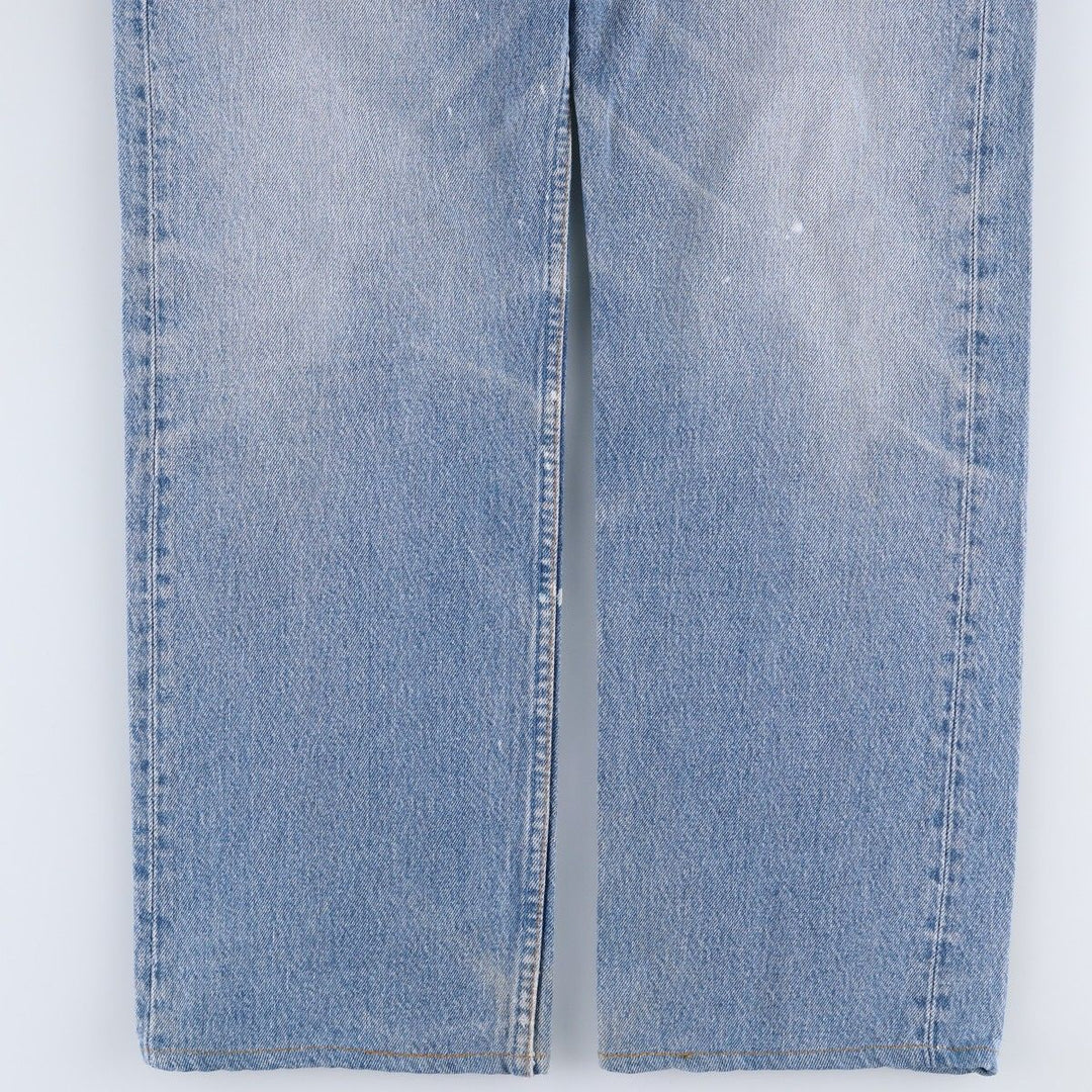 90'S Levi's Straight Denim Pants, Made in USA, Men's Size W34 (approx.), Vintage cotton blue type Vintage Second Hand
