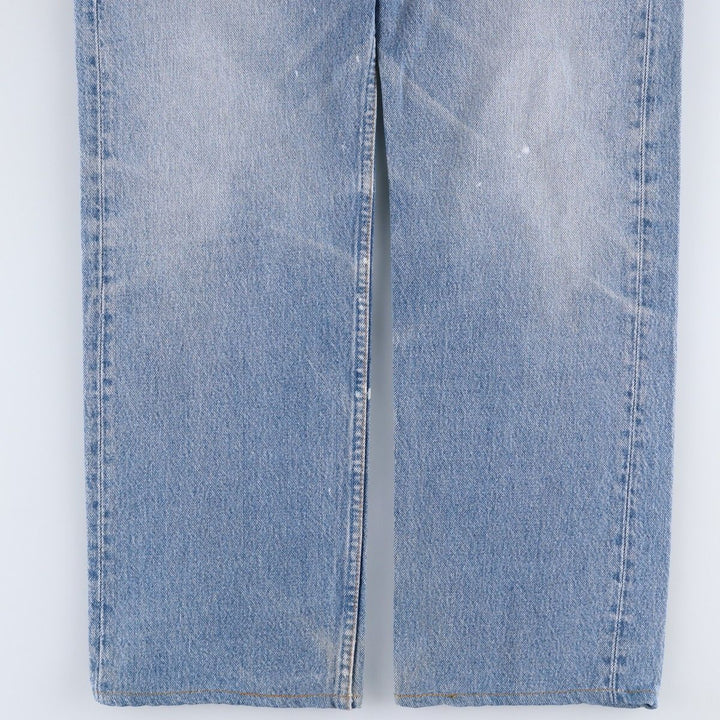 90'S Levi's Straight Denim Pants, Made in USA, Men's Size W34 (approx.), Vintage cotton blue type Vintage Second Hand