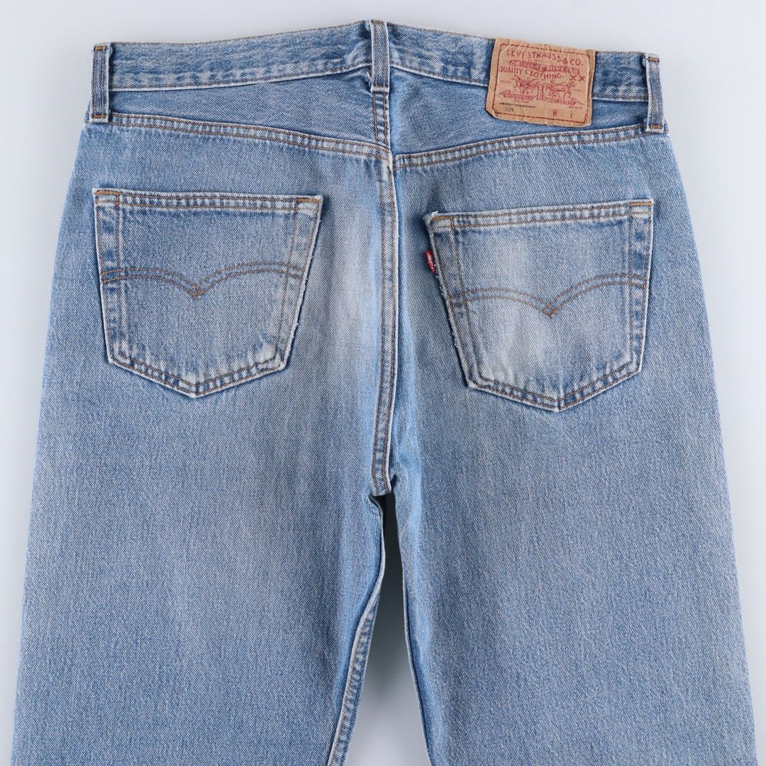 90'S Levi's Straight Denim Pants, Made in USA, Men's Size W34 (approx.), Vintage cotton blue type Vintage Second Hand