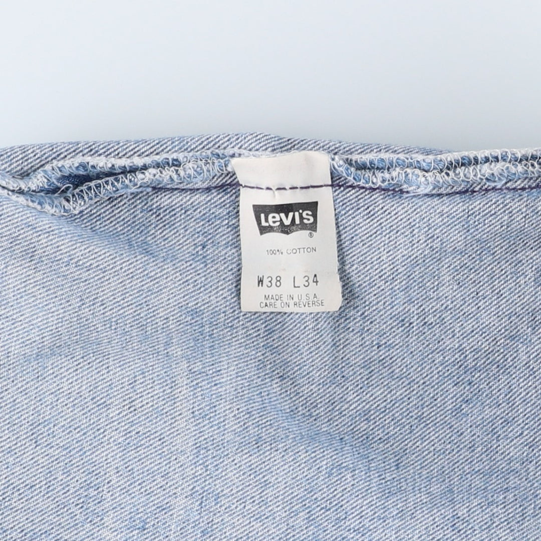1990'S Levi's 501-0191 Straight Denim Pants, Made in USA, Men's Size W36 (approx.), Vintage cotton blue type Vintage Second Hand