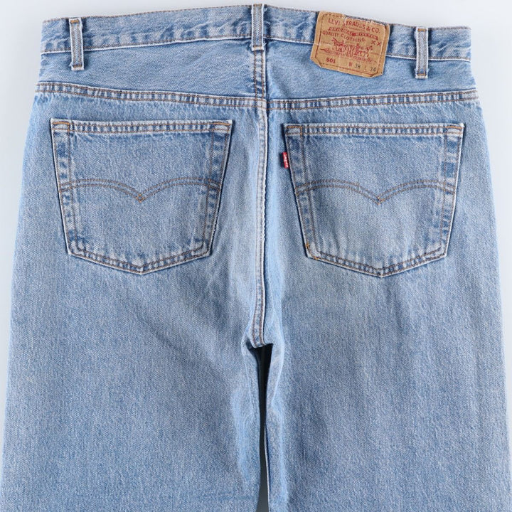 1990'S Levi's 501-0191 Straight Denim Pants, Made in USA, Men's Size W36 (approx.), Vintage cotton blue type Vintage Second Hand
