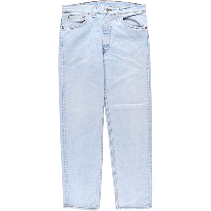 1990'S Levi's 00505-4834 Tapered Denim Pants, Made in USA, Men's Size W34 (approx.), Vintage cotton Blue type light blue Vintage Second Hand