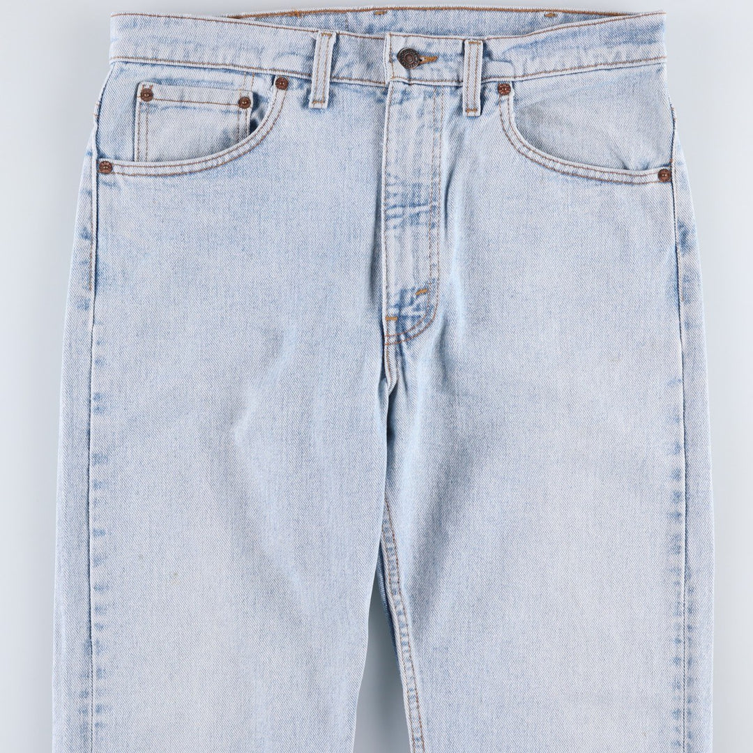 1990'S Levi's 00505-4834 Tapered Denim Pants, Made in USA, Men's Size W34 (approx.), Vintage cotton Blue type light blue Vintage Second Hand