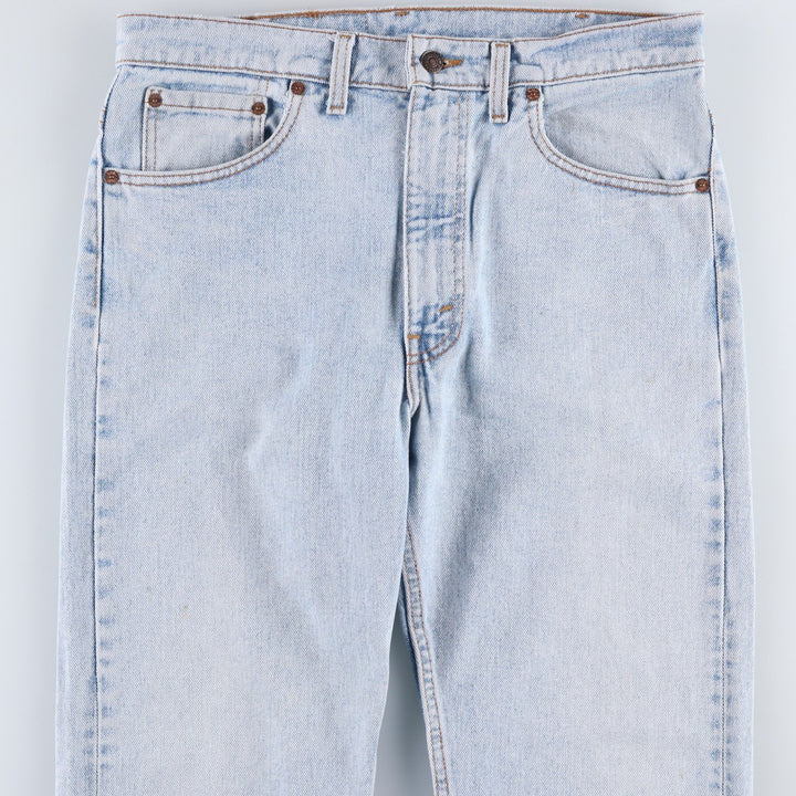 1990'S Levi's 00505-4834 Tapered Denim Pants, Made in USA, Men's Size W34 (approx.), Vintage cotton Blue type light blue Vintage Second Hand