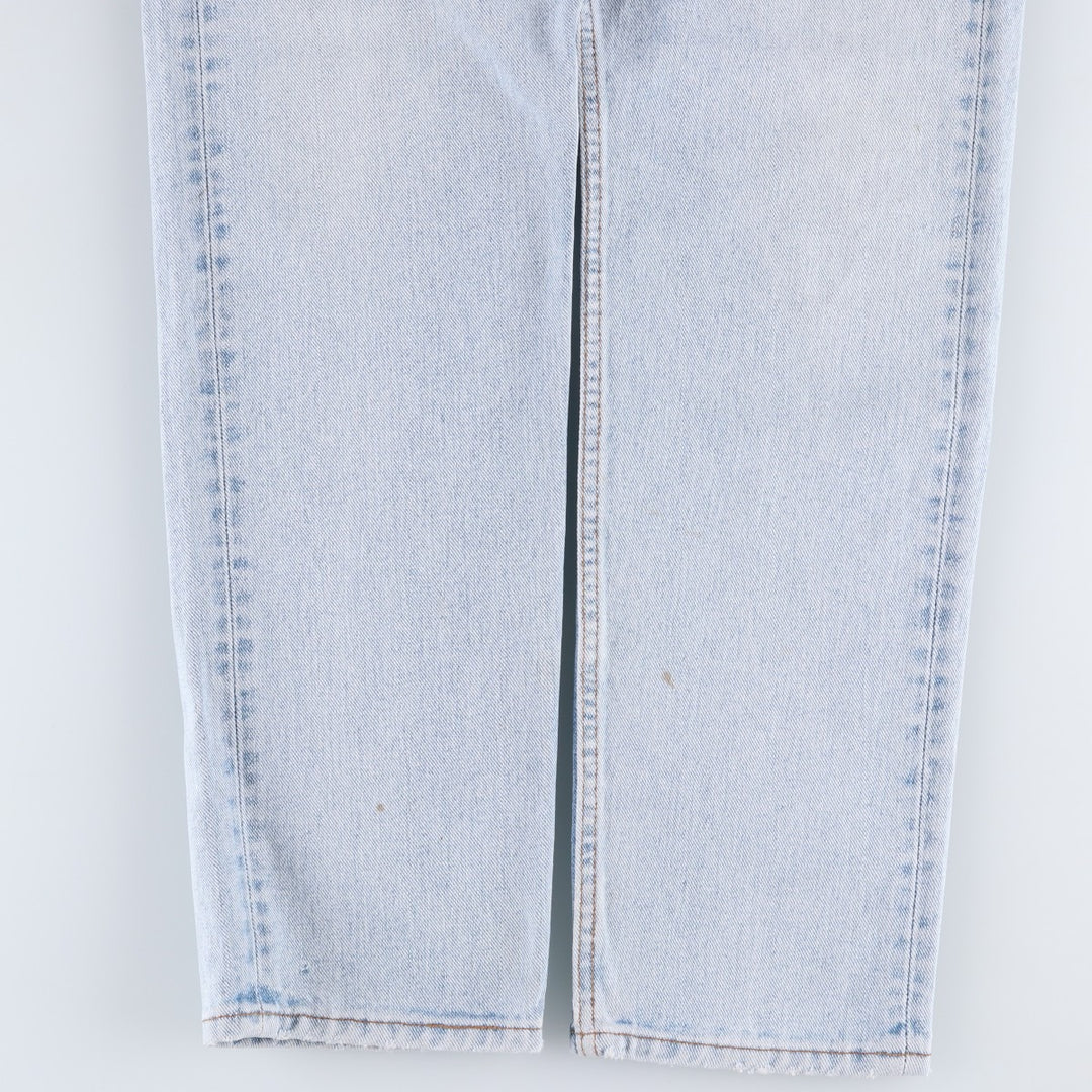 1990'S Levi's 00505-4834 Tapered Denim Pants, Made in USA, Men's Size W34 (approx.), Vintage cotton Blue type light blue Vintage Second Hand