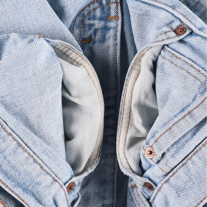 1990'S Levi's 00505-4834 Tapered Denim Pants, Made in USA, Men's Size W34 (approx.), Vintage cotton Blue type light blue Vintage Second Hand