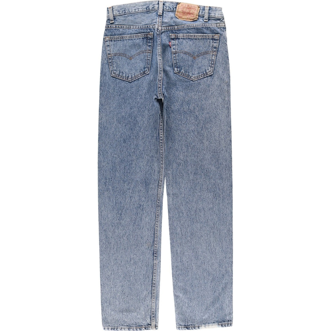 1990'S Levi's 501-0604 Chemical Wash Straight Denim Pants, Made in USA, Men's Size W32 (approx.), Vintage cotton blue type Vintage Second Hand