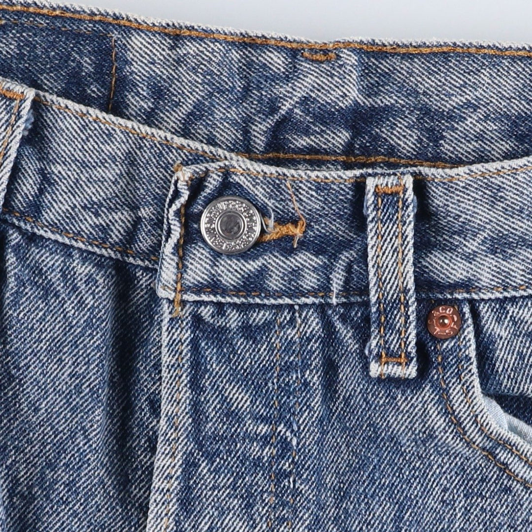 1990'S Levi's 501-0604 Chemical Wash Straight Denim Pants, Made in USA, Men's Size W32 (approx.), Vintage cotton blue type Vintage Second Hand