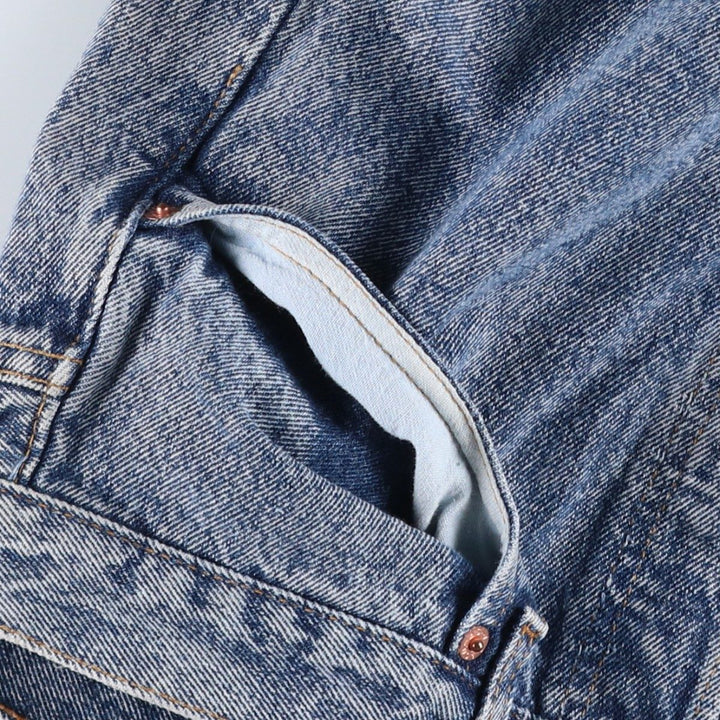 1990'S Levi's 501-0604 Chemical Wash Straight Denim Pants, Made in USA, Men's Size W32 (approx.), Vintage cotton blue type Vintage Second Hand
