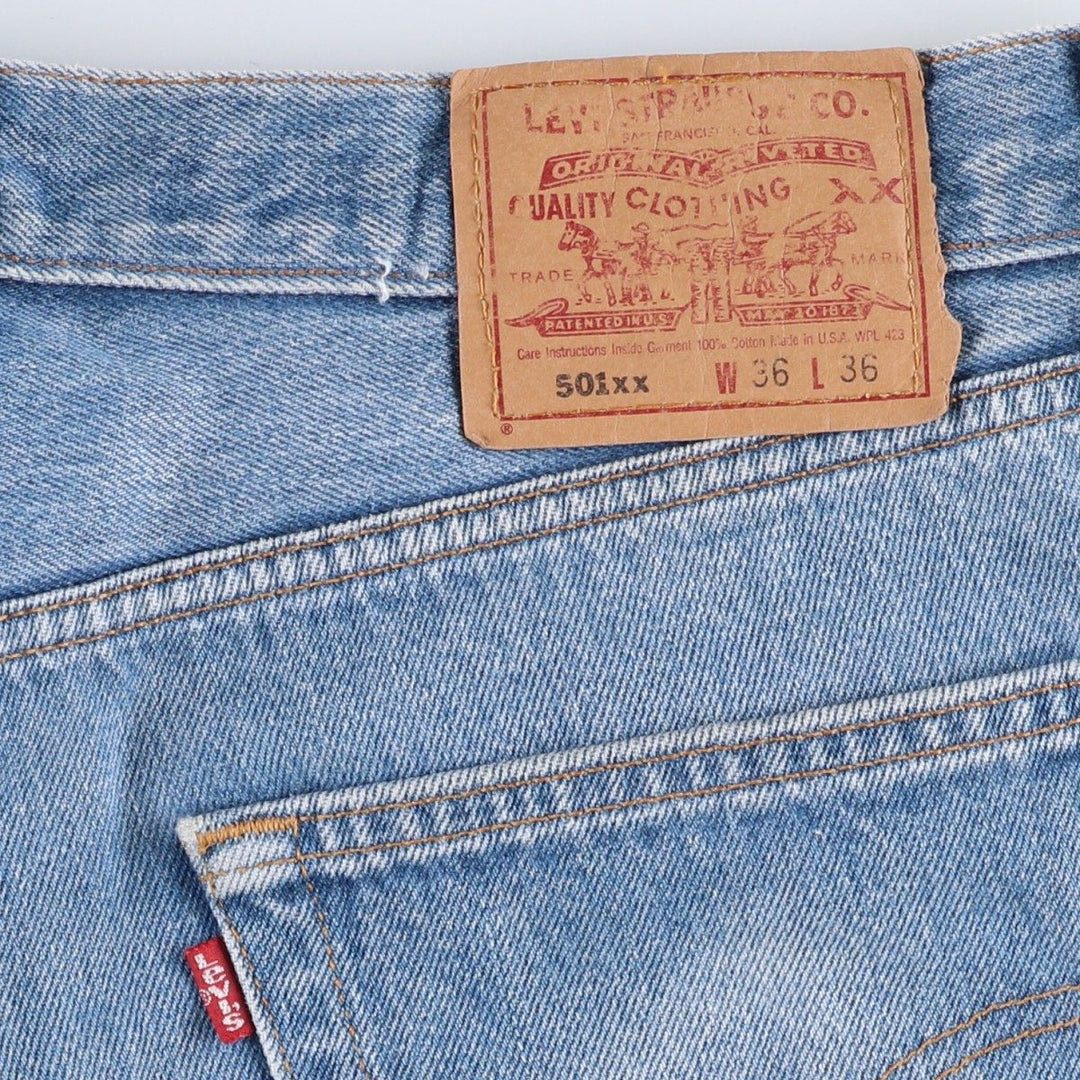 90'S Levi's 501-0000 Straight Denim Pants Made in USA Men's W34 Vintage cotton blue type Vintage Second Hand