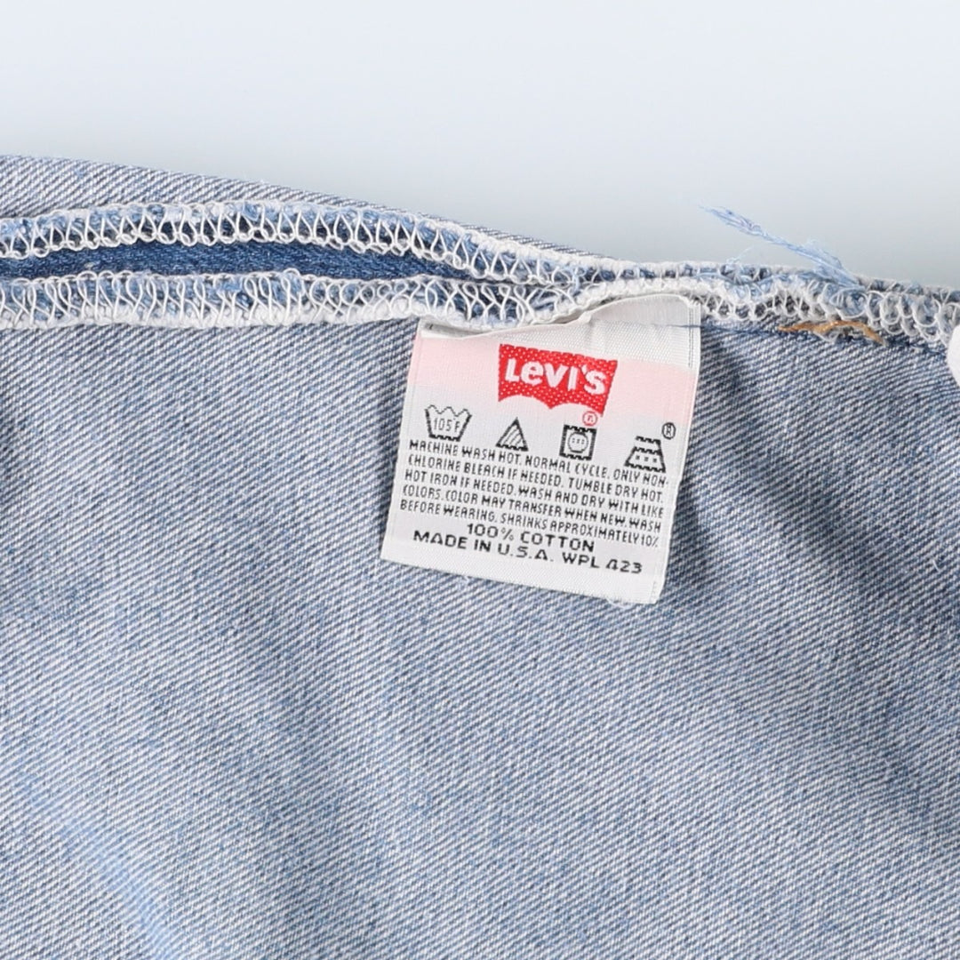 90'S Levi's 501-0000 Straight Denim Pants Made in USA Men's W34 Vintage cotton blue type Vintage Second Hand