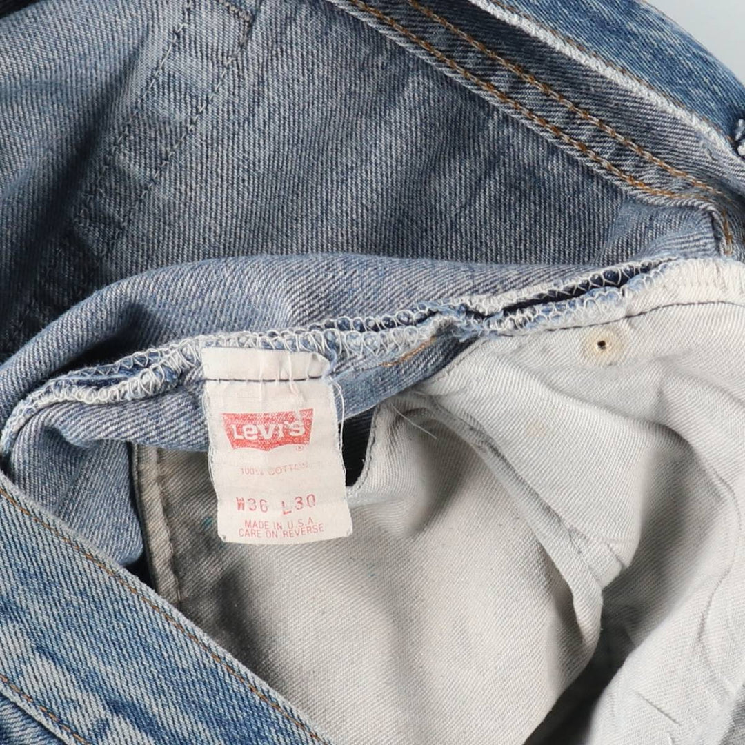 90'S Levi's 501-0115 Straight Denim Pants Made in USA Men's W35 Vintage cotton blue type Vintage Second Hand