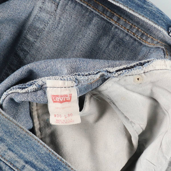 90'S Levi's 501-0115 Straight Denim Pants Made in USA Men's W35 Vintage cotton blue type Vintage Second Hand