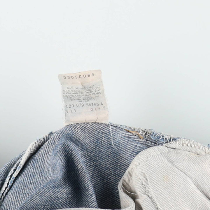 90'S Levi's 501-0115 Straight Denim Pants Made in USA Men's W35 Vintage cotton blue type Vintage Second Hand