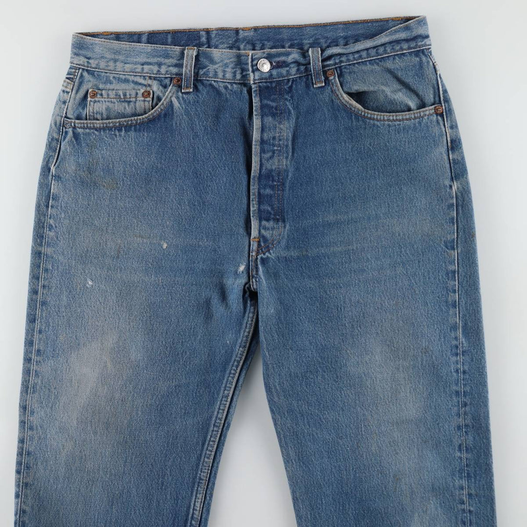 90'S Levi's 501-0115 Straight Denim Pants Made in USA Men's W35 Vintage cotton blue type Vintage Second Hand