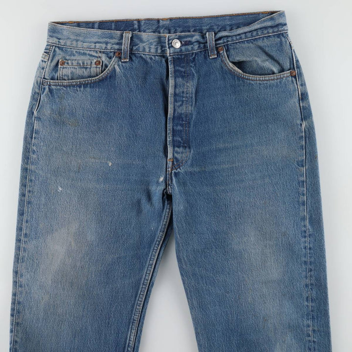 90'S Levi's 501-0115 Straight Denim Pants Made in USA Men's W35 Vintage cotton blue type Vintage Second Hand