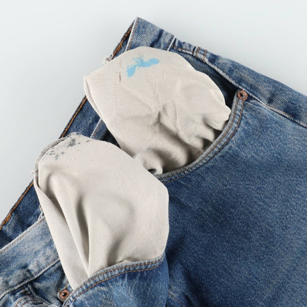 90'S Levi's 501-0115 Straight Denim Pants Made in USA Men's W35 Vintage cotton blue type Vintage Second Hand