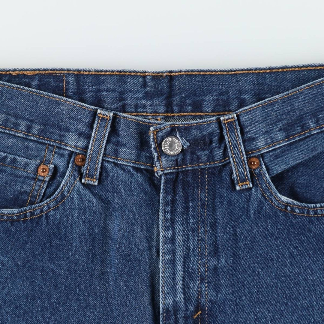 Levi's 505 tapered denim pants for men, equivalent to w32 cotton blue type Vintage Second Hand