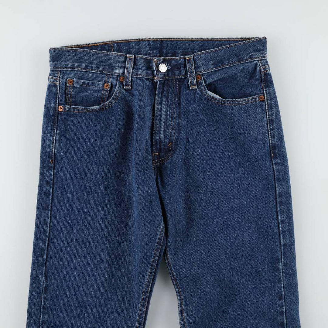 Levi's 505 tapered denim pants for men, equivalent to w32 cotton blue type Vintage Second Hand