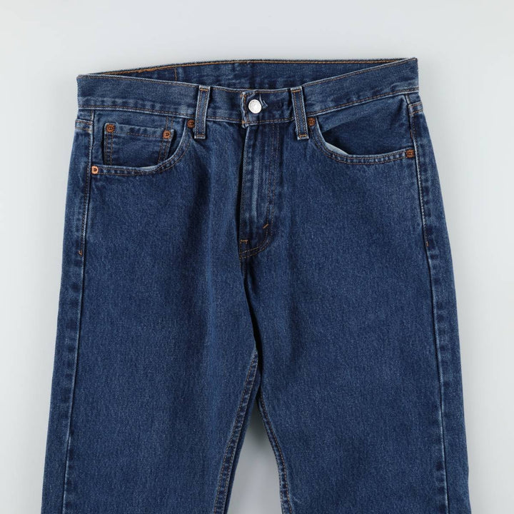 Levi's 505 tapered denim pants for men, equivalent to w32 cotton blue type Vintage Second Hand