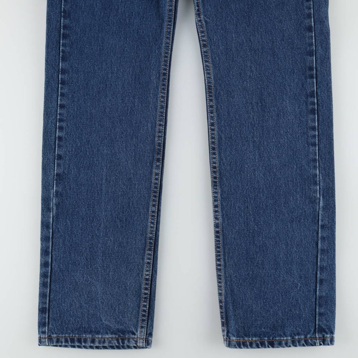 Levi's 505 tapered denim pants for men, equivalent to w32 cotton blue type Vintage Second Hand