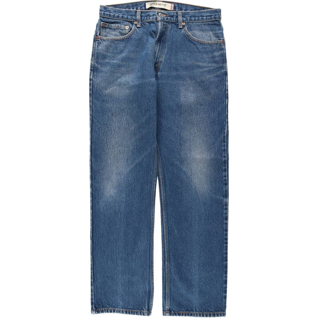 Levi's 505 REGULAR FIT tapered denim pants for men, size w34 cotton blue type Vintage Second Hand