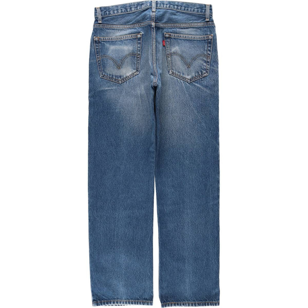 Levi's 505 REGULAR FIT tapered denim pants for men, size w34 cotton blue type Vintage Second Hand