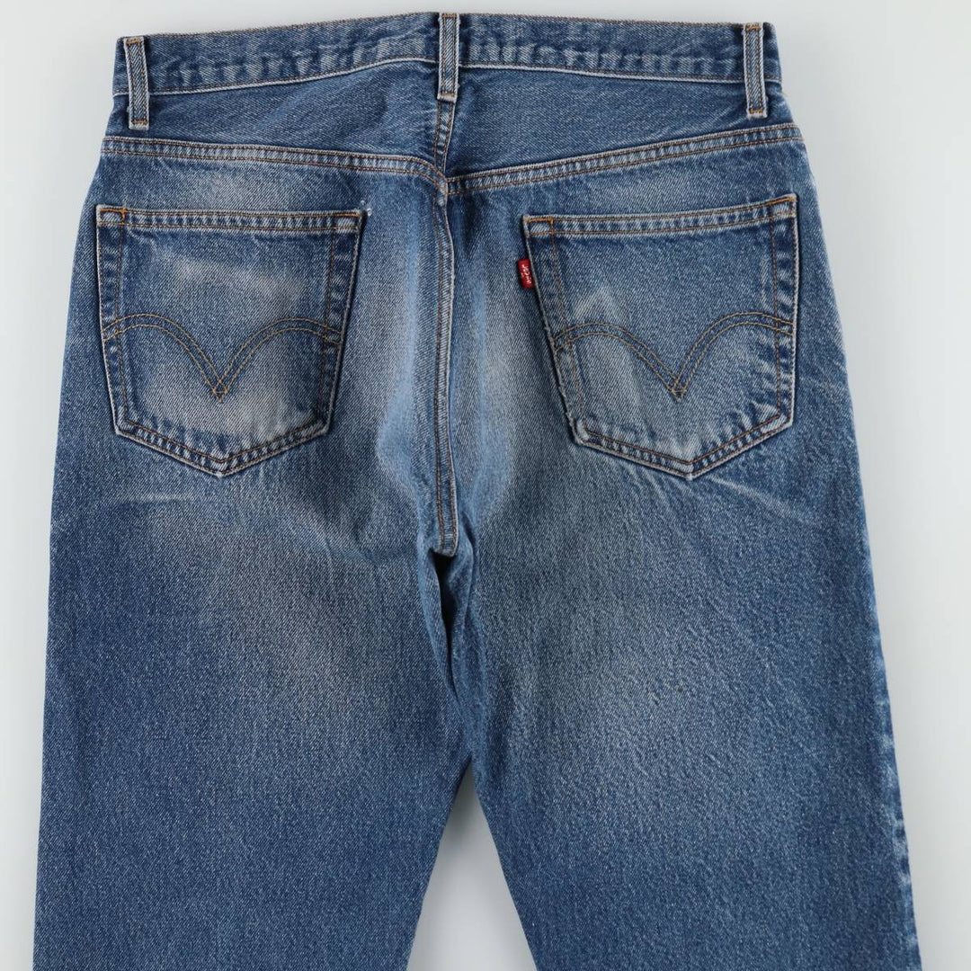 Levi's 505 REGULAR FIT tapered denim pants for men, size w34 cotton blue type Vintage Second Hand