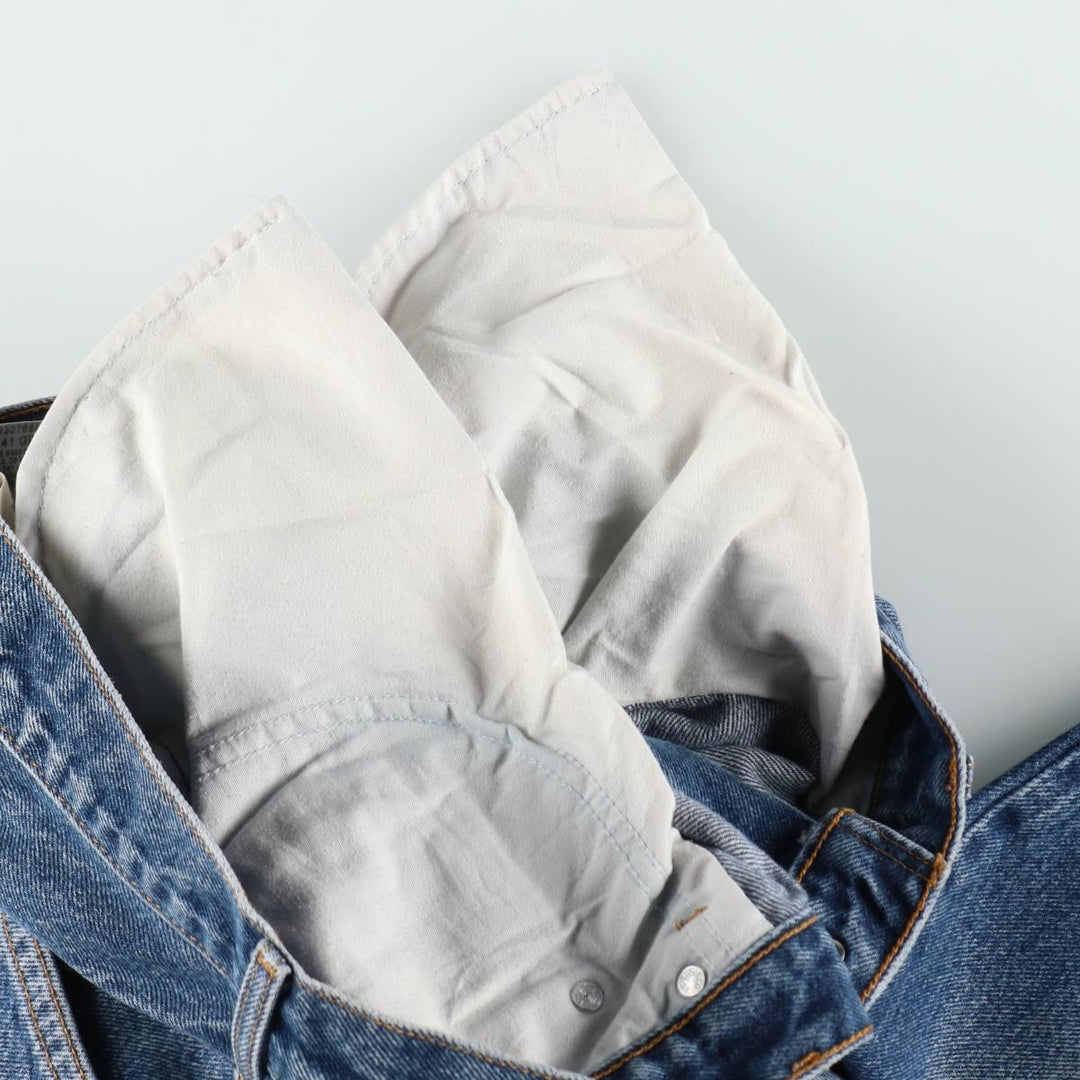Levi's 505 REGULAR FIT tapered denim pants for men, size w34 cotton blue type Vintage Second Hand