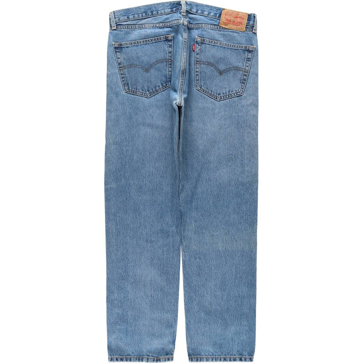 Levi's 505 tapered denim pants for men, size w37 unclear blue type Vintage Second Hand