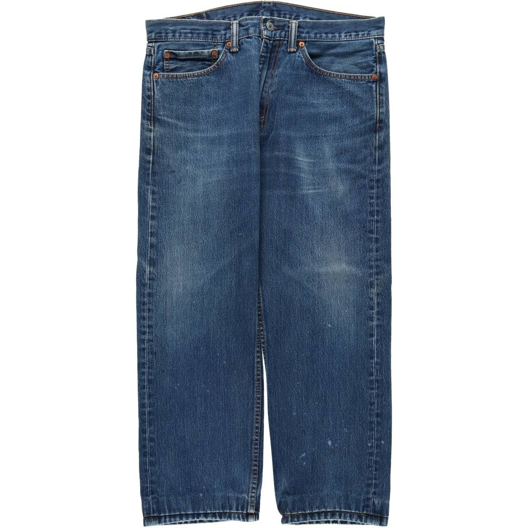 Levi's 505 tapered denim pants for men, size w37 cotton blue type Vintage Second Hand