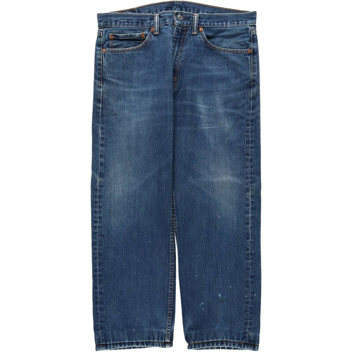 Levi's 505 tapered denim pants for men, size w37 cotton blue type Vintage Second Hand