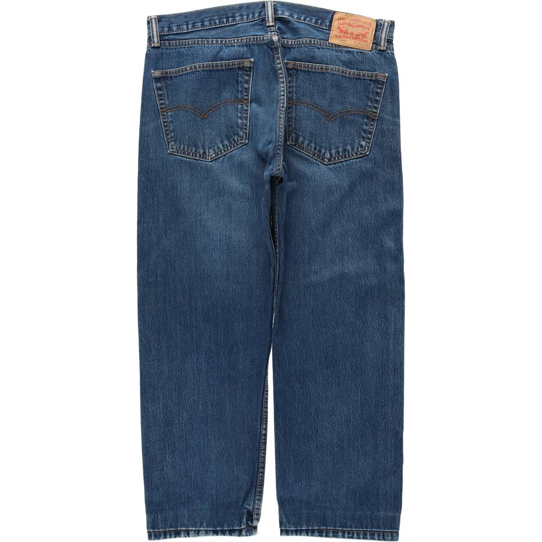 Levi's 505 tapered denim pants for men, size w37 cotton blue type Vintage Second Hand