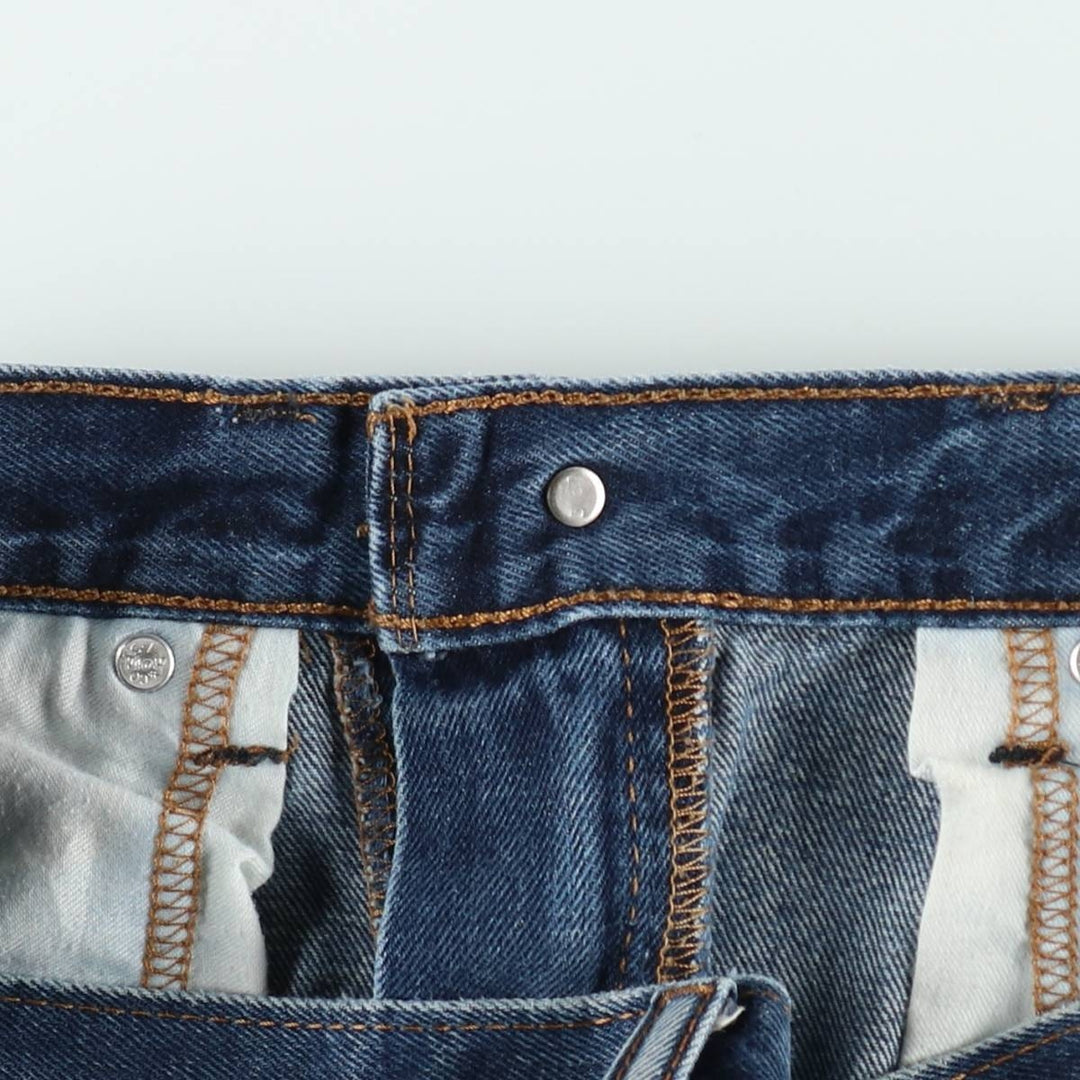 Levi's 505 tapered denim pants for men, size w37 cotton blue type Vintage Second Hand
