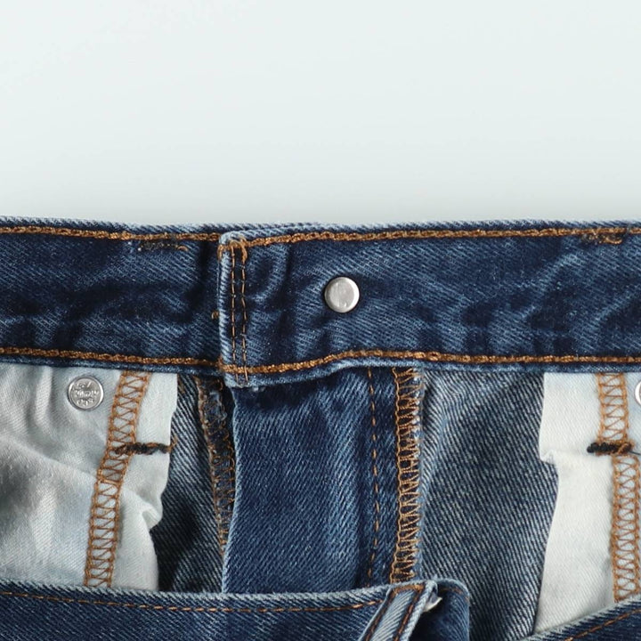 Levi's 505 tapered denim pants for men, size w37 cotton blue type Vintage Second Hand