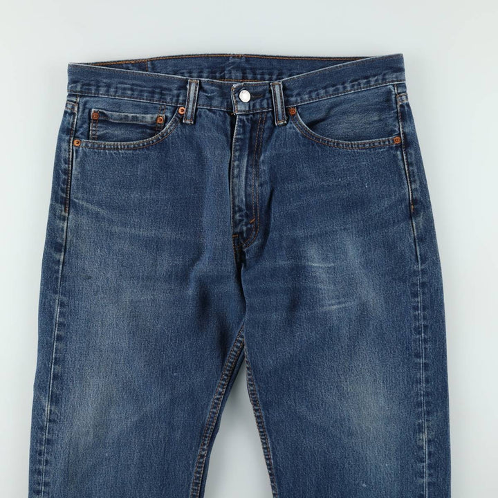 Levi's 505 tapered denim pants for men, size w37 cotton blue type Vintage Second Hand