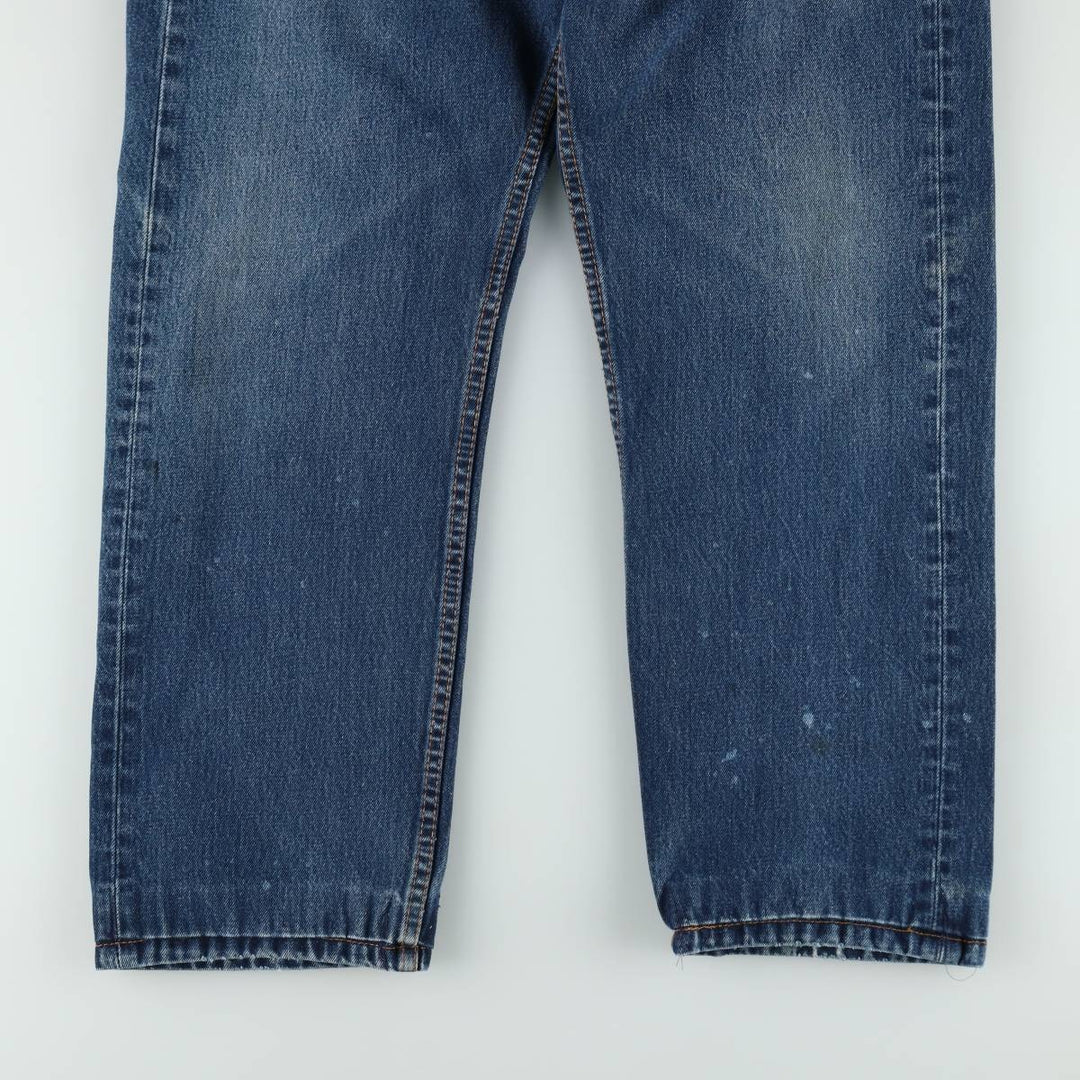 Levi's 505 tapered denim pants for men, size w37 cotton blue type Vintage Second Hand