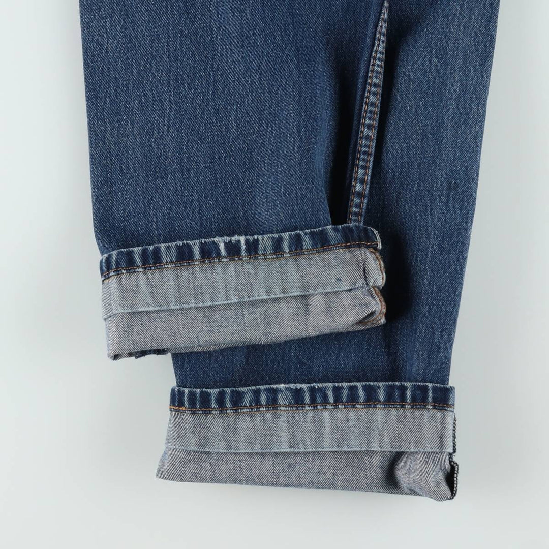 Levi's 505 tapered denim pants for men, size w37 cotton blue type Vintage Second Hand