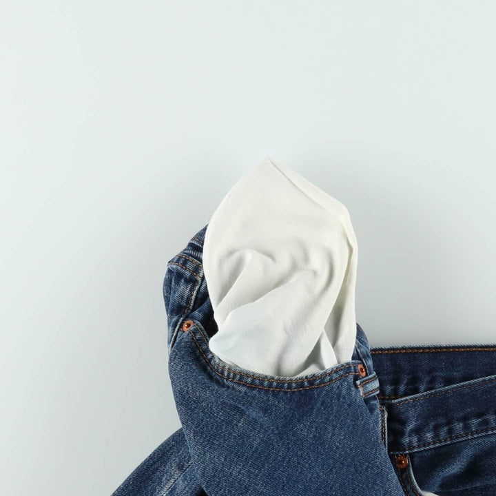 Levi's 505 tapered denim pants for men, size w37 cotton blue type Vintage Second Hand