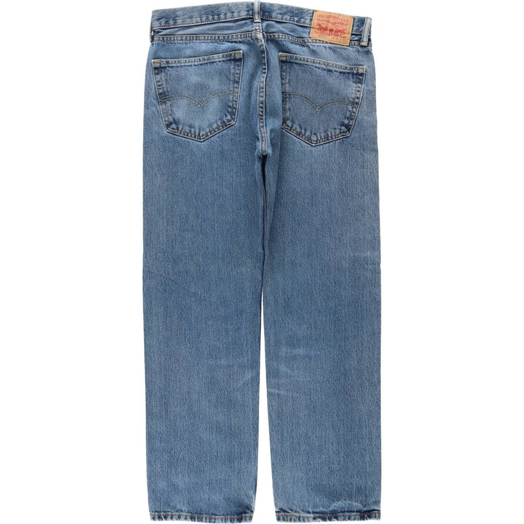 Levi's 505 tapered denim pants for men, equivalent to w35 cotton blue type Vintage Second Hand