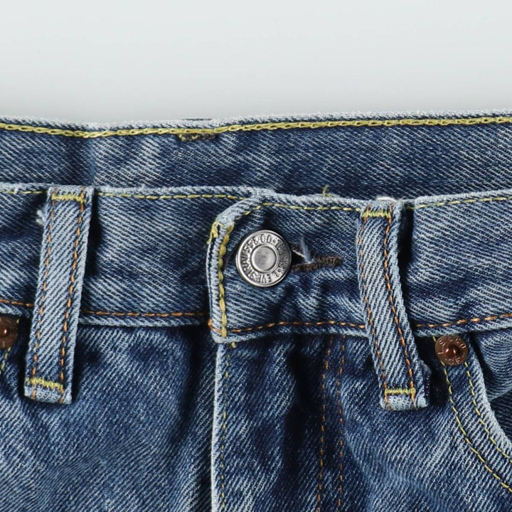 Levi's 505 tapered denim pants for men, equivalent to w35 cotton blue type Vintage Second Hand