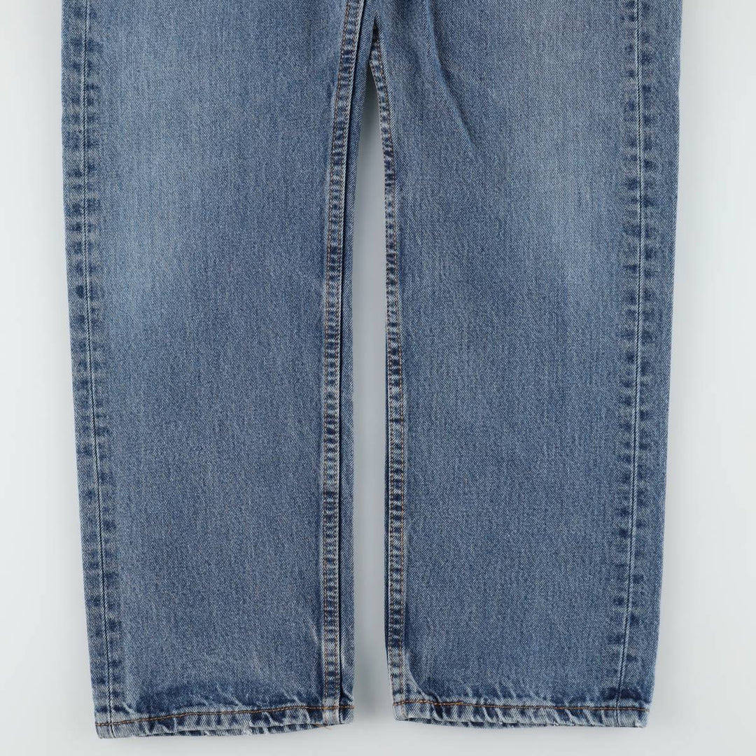 Levi's 505 tapered denim pants for men, equivalent to w35 cotton blue type Vintage Second Hand