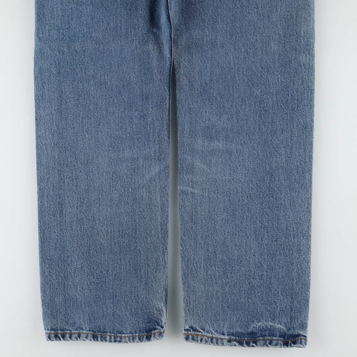 Levi's 505 tapered denim pants for men, equivalent to w35 cotton blue type Vintage Second Hand