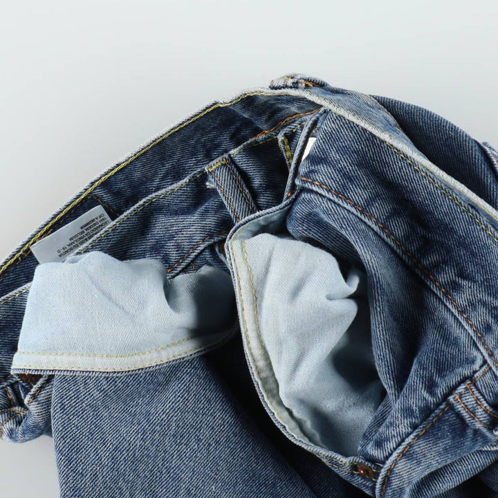 Levi's 505 tapered denim pants for men, equivalent to w35 cotton blue type Vintage Second Hand