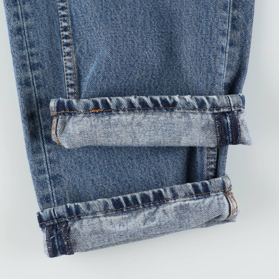 Levi's 505 tapered denim pants for men, equivalent to w35 cotton blue type Vintage Second Hand