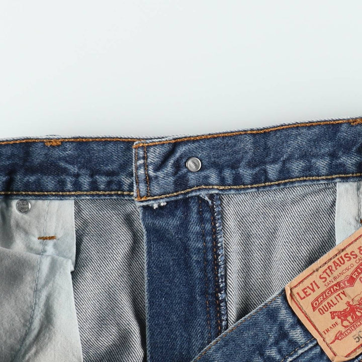 Levi's 505 Regular Fit Straight Fit Tapered Denim Pants, Men's Size W38 (approx.) cotton blue type Vintage Second Hand