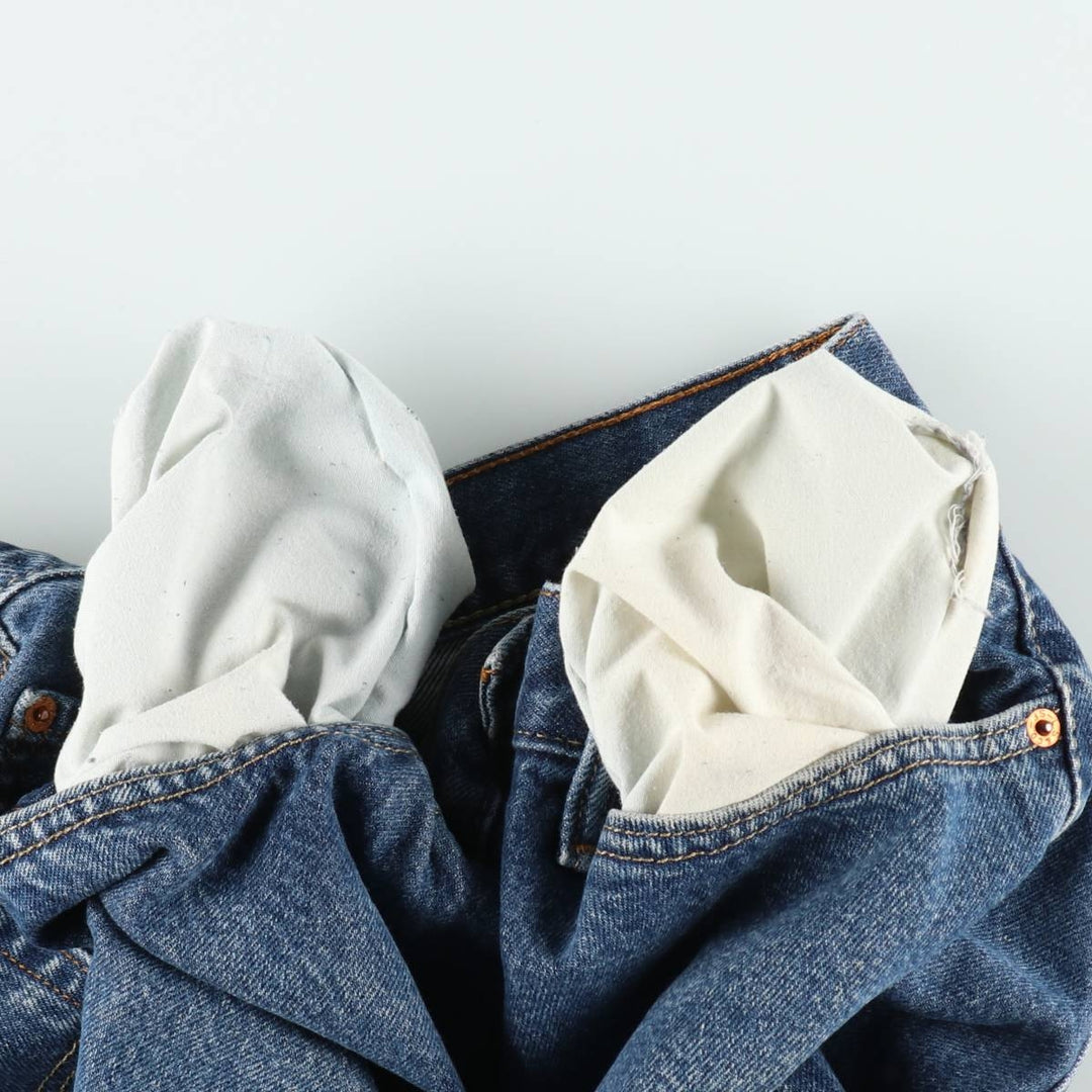 Levi's 505 Regular Fit Straight Fit Tapered Denim Pants, Men's Size W38 (approx.) cotton blue type Vintage Second Hand