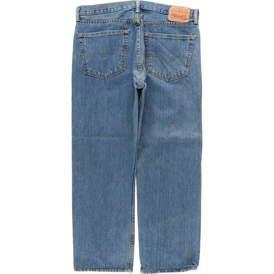 Levi's 505 tapered denim pants for men, size w37 cotton blue type Vintage Second Hand
