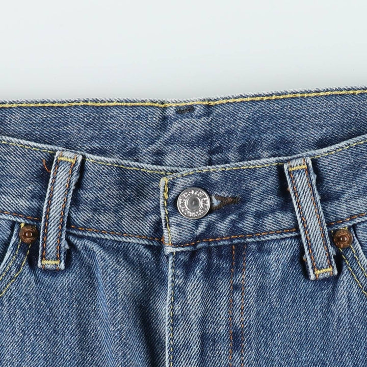 Levi's 505 tapered denim pants for men, size w37 cotton blue type Vintage Second Hand